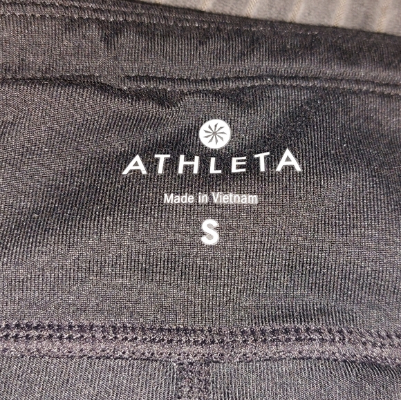 🍁3/$15 Athleta Black Bike Shorts w/Mesh Pockets - Picture 3 of 7